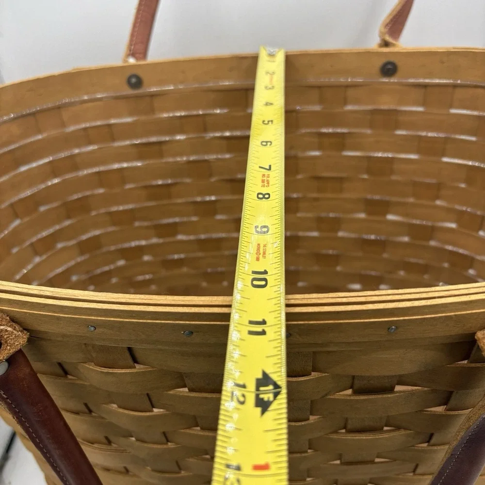 Longaberger Basket Large Boardwalk Picnic Tote Beach with Plastic Protector